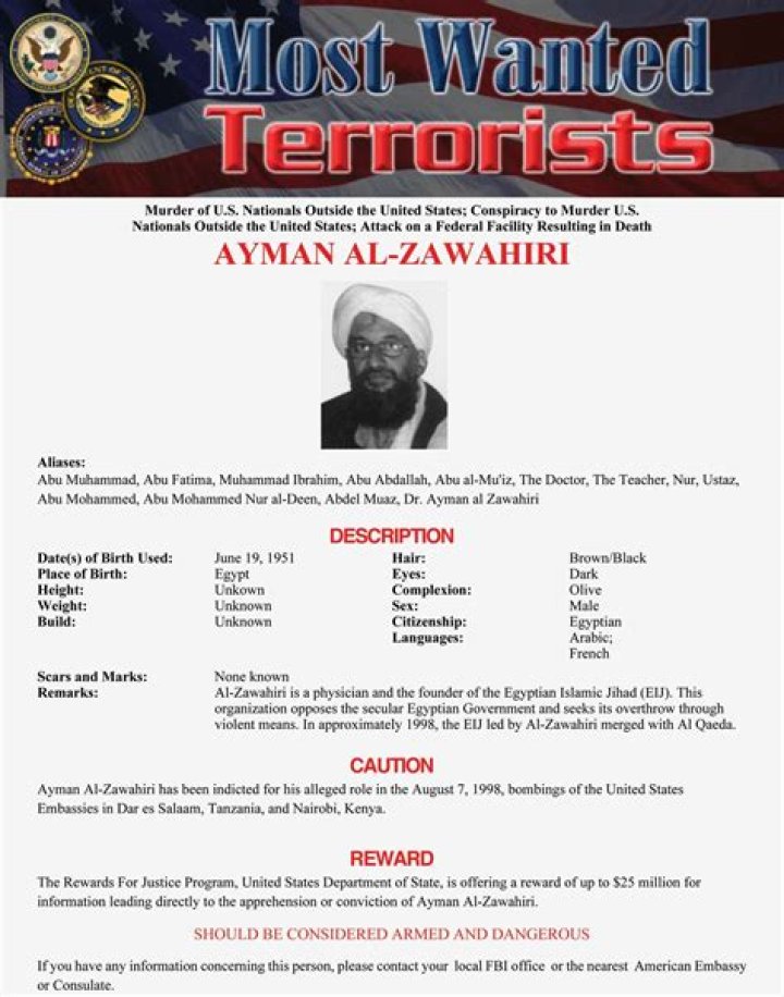 
Egyptian-Born Terrorist Leader And al Qaeda Leader Ayman Al-Zawahiri Had Net Worth More Than 2 Million Dollars 